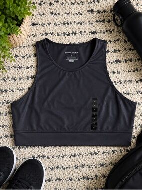 Banana Republic Longline Sports Bra Compression Workout Crop Top NWT XL